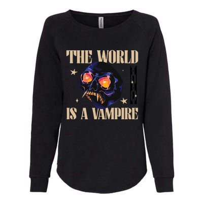 The World Is A Vampire Womens California Wash Sweatshirt