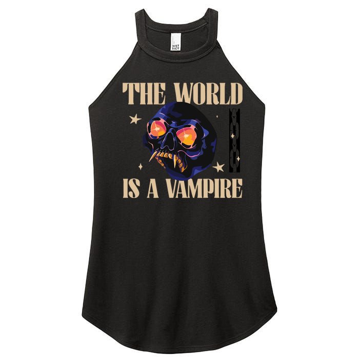 The World Is A Vampire Women’s Perfect Tri Rocker Tank