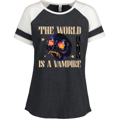 The World Is A Vampire Enza Ladies Jersey Colorblock Tee