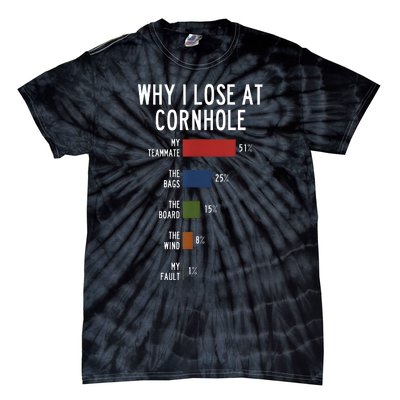 Why I Lose At Cornhole Tie-Dye T-Shirt