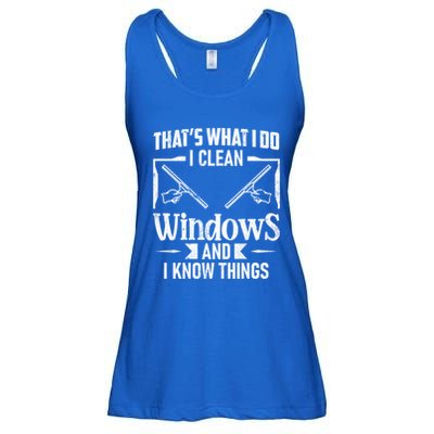 ThatS What I Do I Clean Windows Funny Cleaning Crew Washer Gift Ladies Essential Flowy Tank