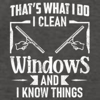 ThatS What I Do I Clean Windows Funny Cleaning Crew Washer Gift Vector Backpack