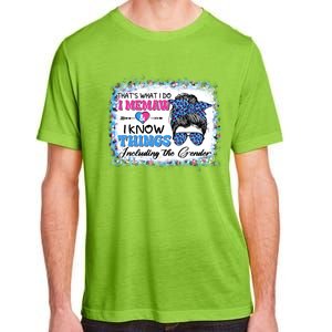 Thats What I Do I Memaw I Know Things Gender Reveal Cute Gift Adult ChromaSoft Performance T-Shirt