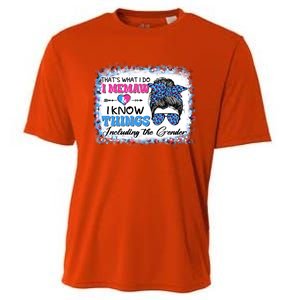 Thats What I Do I Memaw I Know Things Gender Reveal Cute Gift Cooling Performance Crew T-Shirt