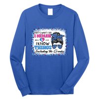 Thats What I Do I Memaw I Know Things Gender Reveal Cute Gift Long Sleeve Shirt