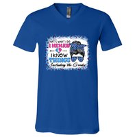 Thats What I Do I Memaw I Know Things Gender Reveal Cute Gift V-Neck T-Shirt