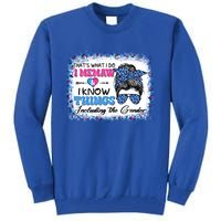 Thats What I Do I Memaw I Know Things Gender Reveal Cute Gift Tall Sweatshirt