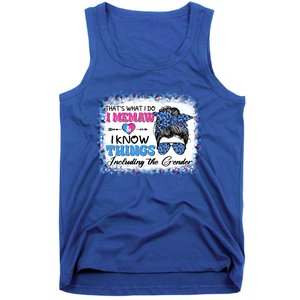 Thats What I Do I Memaw I Know Things Gender Reveal Cute Gift Tank Top