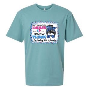 Thats What I Do I Memaw I Know Things Gender Reveal Cute Gift Sueded Cloud Jersey T-Shirt