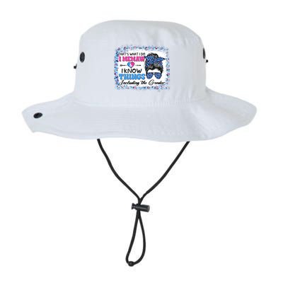 Thats What I Do I Memaw I Know Things Gender Reveal Cute Gift Legacy Cool Fit Booney Bucket Hat