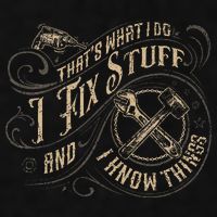 That's What I Do I Fix Stuff And I Know Things Funny Saying Ladies PosiCharge Tri-Blend Wicking Tank