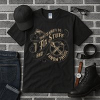 That's What I Do I Fix Stuff And I Know Things Funny Saying Tall T-Shirt