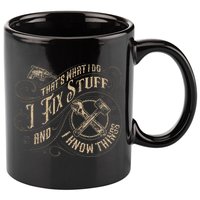 That's What I Do I Fix Stuff And I Know Things Funny Saying 11oz C Handle Ceramic Mug