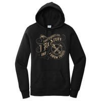 That's What I Do I Fix Stuff And I Know Things Funny Saying Women's Pullover Hoodie