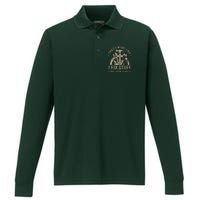 That's What I Do I Fix Stuff And I Know Things Funny Saying Performance Long Sleeve Polo