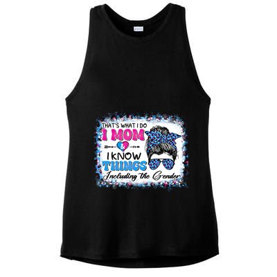 Thats What I Do I Mom I Know Things Gender Reveal Funny Gift Ladies PosiCharge Tri-Blend Wicking Tank