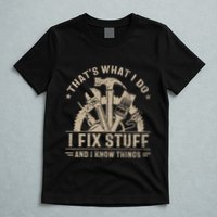 Thats What I Do I Fix Stuff And I Know Things Funny Vintage T-Shirt
