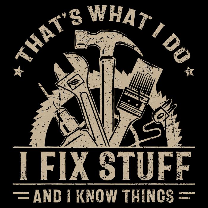Thats What I Do I Fix Stuff And I Know Things Funny Vintage Flatbill Hat