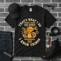 That's What I Do I Fix Stuff And I Know Things Funny Saying Tall T-Shirt