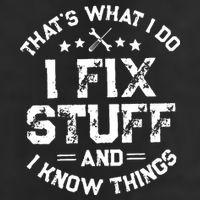 Thats What I Do I Fix Stuff And I Know Things Vintage Beanie