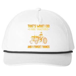 ThatS What I Do I Ride Tractors Snapback Five-Panel Rope Hat