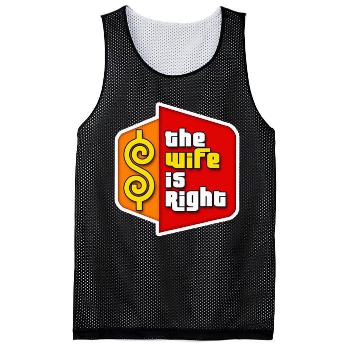 The Wife Is Right Mesh Reversible Basketball Jersey Tank