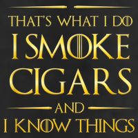 That's What I Do I Smoke Cigars And I Know Things 15oz Campfire Ceramic Mug