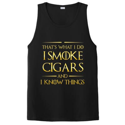 That's What I Do I Smoke Cigars And I Know Things PosiCharge Competitor Tank