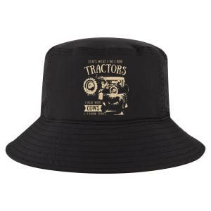 Thats What Ido I Ride Tractors Funny Farmer Cowboy Gift Optimized Cool Comfort Performance Bucket Hat