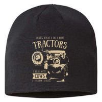 Thats What Ido I Ride Tractors Funny Farmer Cowboy Gift Optimized Sustainable Beanie