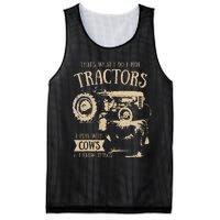 Thats What Ido I Ride Tractors Funny Farmer Cowboy Gift Optimized Mesh Reversible Basketball Jersey Tank