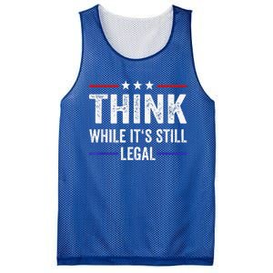 Think While Its Still Legal Tee Think While It's Still Legal Mesh Reversible Basketball Jersey Tank