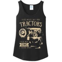 Thats What I Do I Ride Tractors Funny Farmer Cowboy Gift Ladies Essential Tank