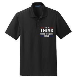 Think While Its Still Legal Think While ItS Still Legal Dry Zone Grid Polo