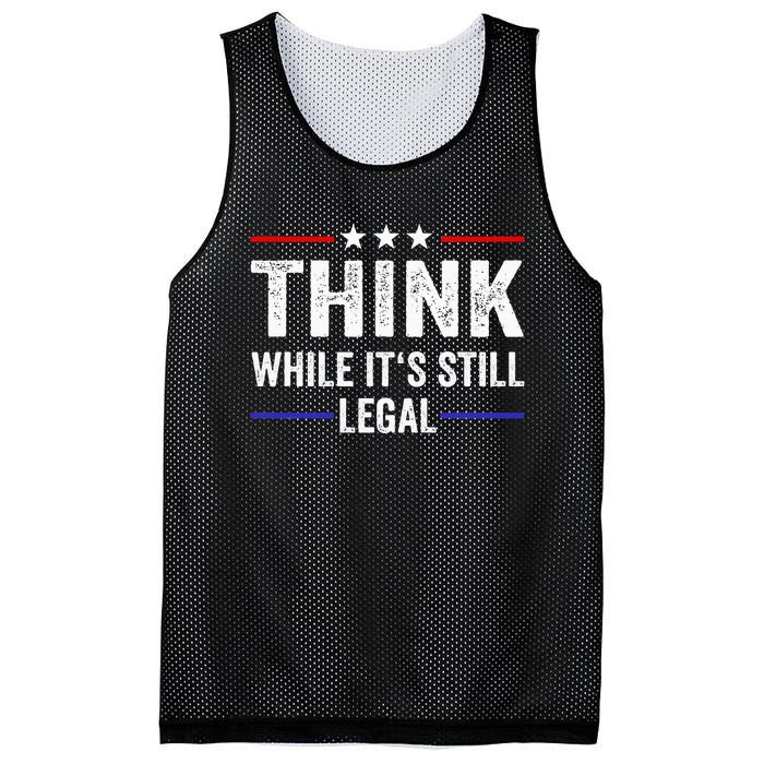 Think While Its Still Legal Think While ItS Still Legal Mesh Reversible Basketball Jersey Tank