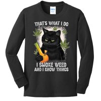 That What I Do I Smoke Weed And I Know Thing 420 Humor Adult Kids Long Sleeve Shirt