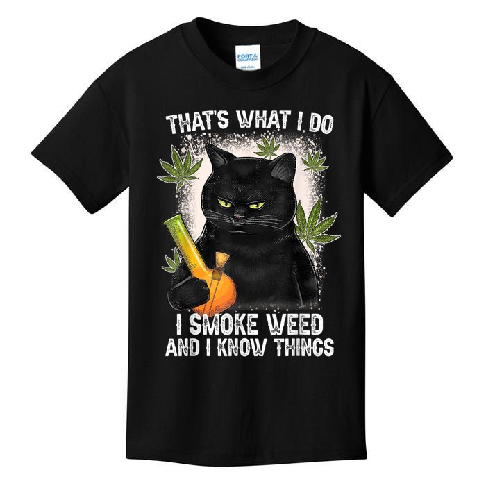 That What I Do I Smoke Weed And I Know Thing 420 Humor Adult Kids T-Shirt