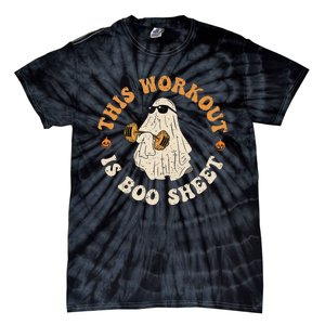 This Workout Is Boo Sheet Gym Fitness Funny Ghost Halloween Tie-Dye T-Shirt