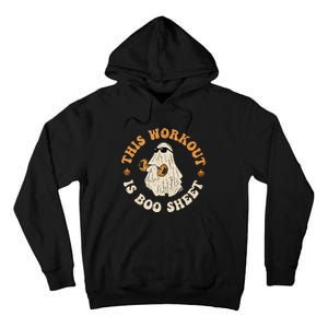 This Workout Is Boo Sheet Gym Fitness Funny Ghost Halloween Tall Hoodie