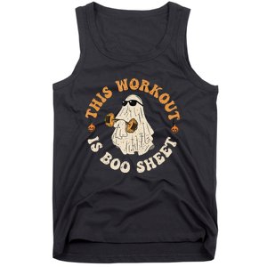 This Workout Is Boo Sheet Gym Fitness Funny Ghost Halloween Tank Top