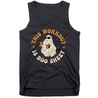 This Workout Is Boo Sheet Gym Fitness Funny Ghost Halloween Tank Top