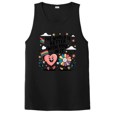 The World Is Better With You In It Lgbt Rainbow Pride Month PosiCharge Competitor Tank