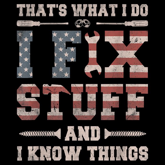 That's What I Do I Fix Stuff And I Know Things Funny Saying Impact Tech Backpack