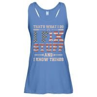 That's What I Do I Fix Stuff And I Know Things Funny Saying Ladies Essential Flowy Tank