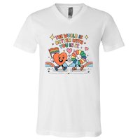 The World Is Better With You In It Lgbt Pride Month V-Neck T-Shirt