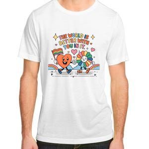 The World Is Better With You In It Lgbt Pride Month Adult ChromaSoft Performance T-Shirt