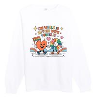 The World Is Better With You In It Lgbt Pride Month Premium Crewneck Sweatshirt