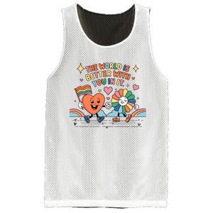 The World Is Better With You In It Lgbt Pride Month Mesh Reversible Basketball Jersey Tank