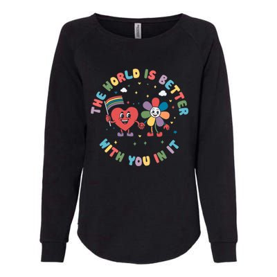 The World Is Better With You In It Pride Month Lgbt Womens California Wash Sweatshirt