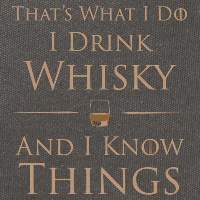 That's What I Do I Whisky And I Know Things Cool Gift Cotton Canvas Backpack